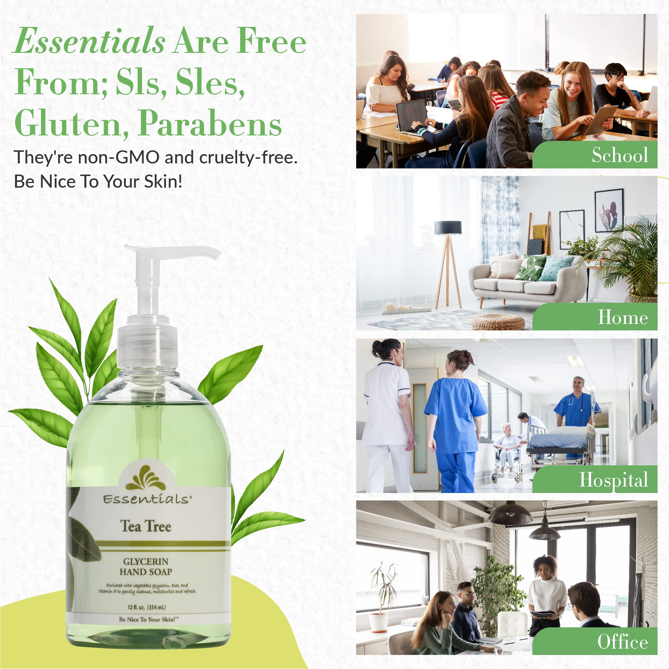 Clearly Natural Essentials pump dispenser rinses clean without leaving a sticky film.