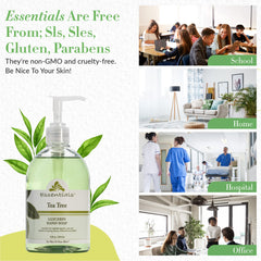 Clearly Natural Essentials pump dispenser rinses clean without leaving a sticky film.