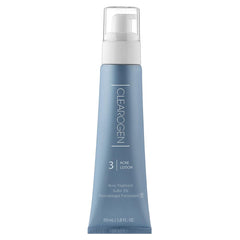 Clearogen Sensitive Skin Sulfur Acne Lotion bottle promoting balanced skin
