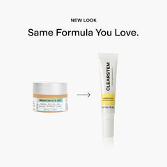 Silky, cooling texture of CLEARSTEM BrightEyes gel on skin.
