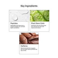 Close-up of CLEARSTEM BrightEyes highlighting peptide blend benefits.