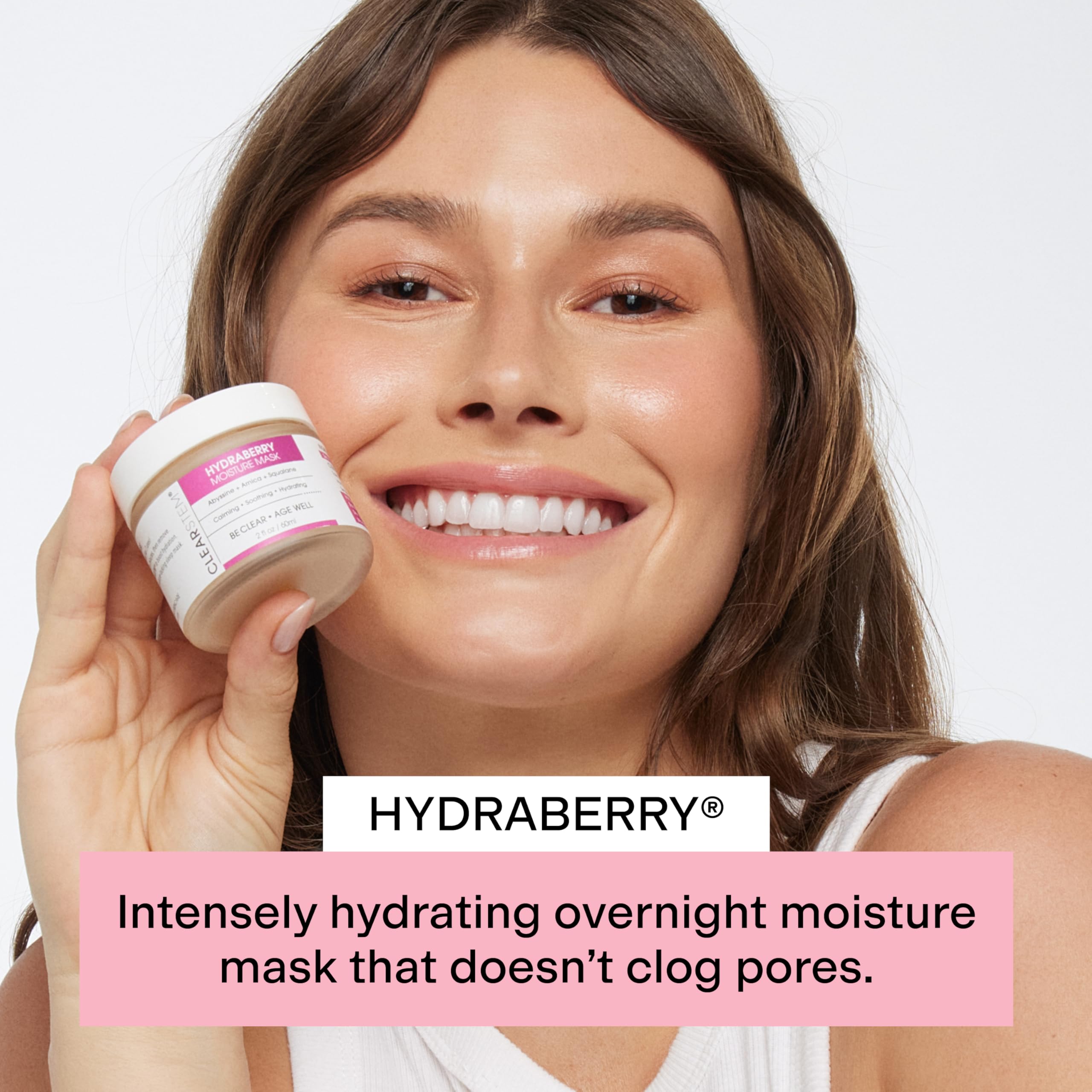 CLEARSTEM Hydraberry creamy texture aids comfortable evening hydration
