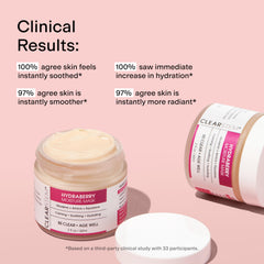 CLEARSTEM Hydraberry nightcare routine step for easy nightly care