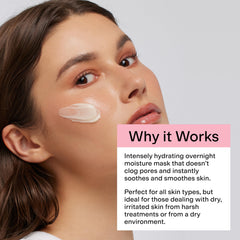 CLEARSTEM Hydraberry packaging closeup conveys premium, targeted night treatment