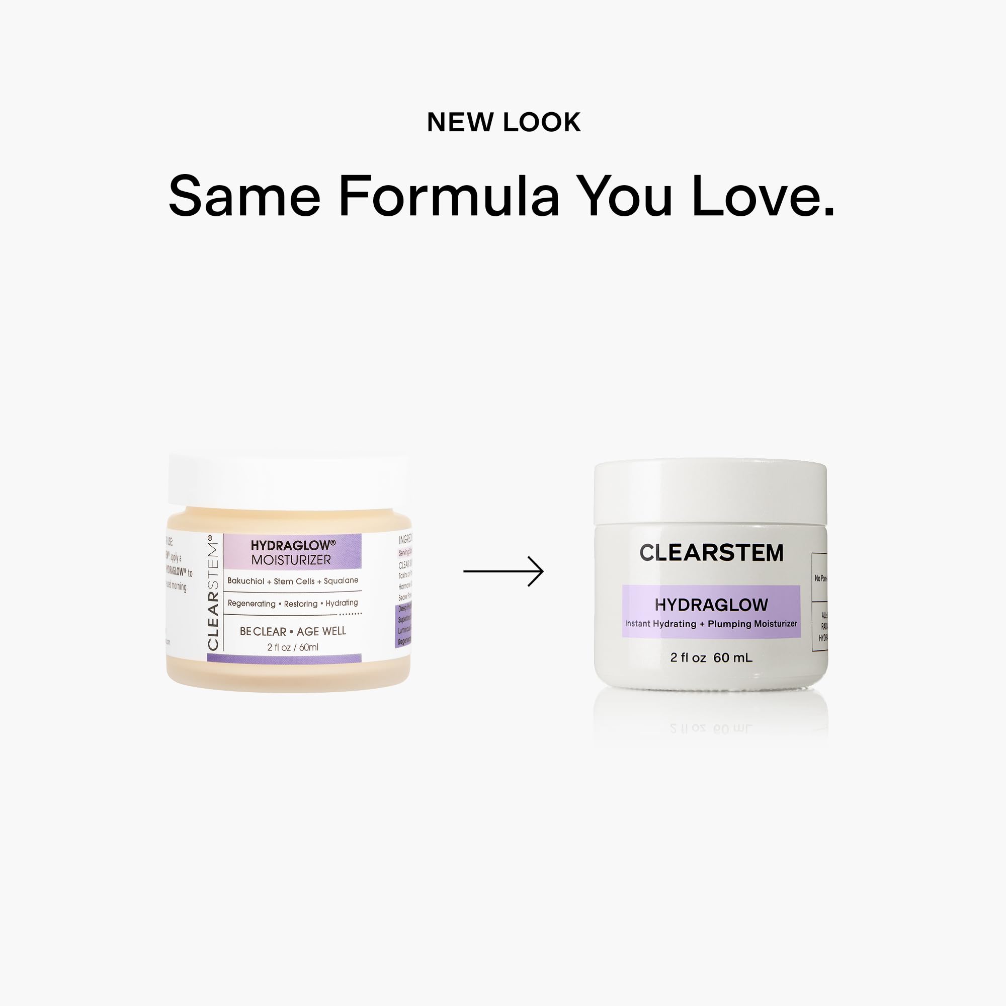 CLEARSTEM Hydraglow jar-closeup creamy texture for soothing hydration
