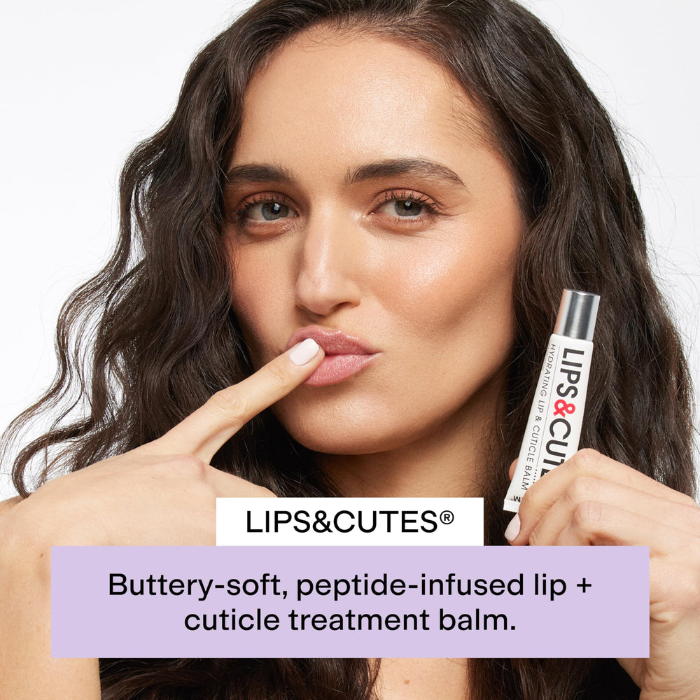 CLEARSTEM LIPS&CUTES on-lips application for a soft, glossy finish.