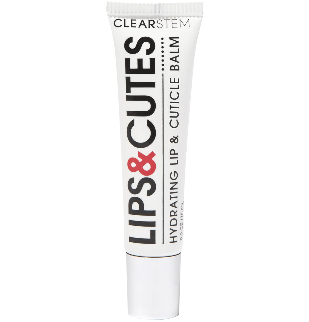 CLEARSTEM LIPS&CUTES compact balm for daily lip hydration and cuticle care.