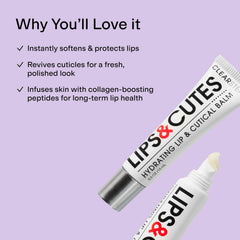 CLEARSTEM LIPS&CUTES glossy finish on lips and nails.