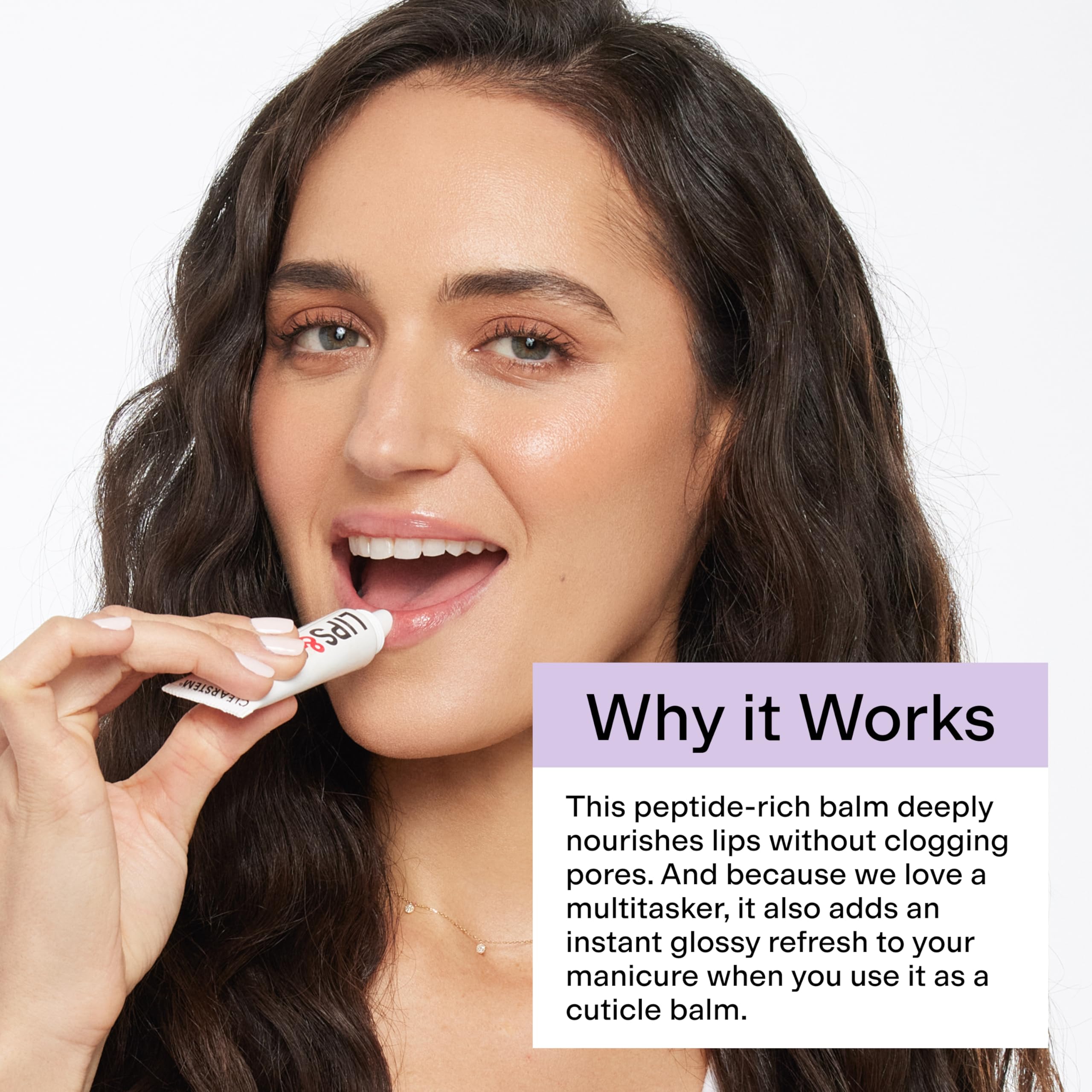 CLEARSTEM LIPS&CUTES travel-friendly balm ideal for on-the-go hydration.