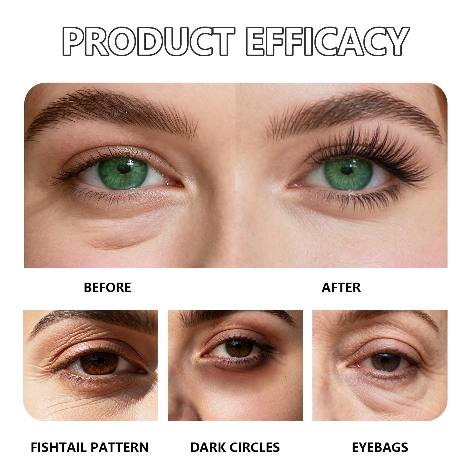 CLERVUN eye tightener in use on facial skin for a natural-looking lift.