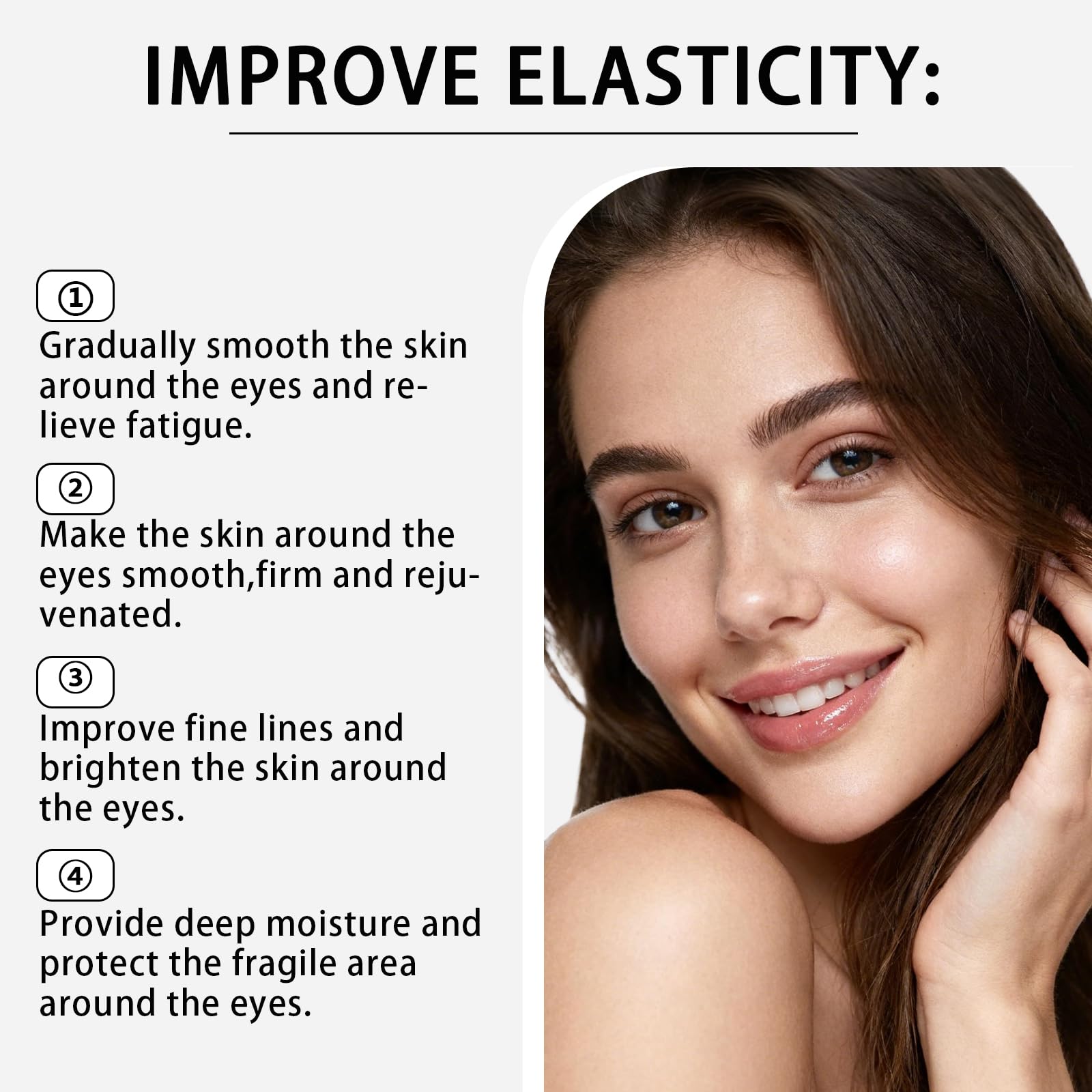 Travel-friendly CLERVUN eye tightener ideal for on-the-go refresh.