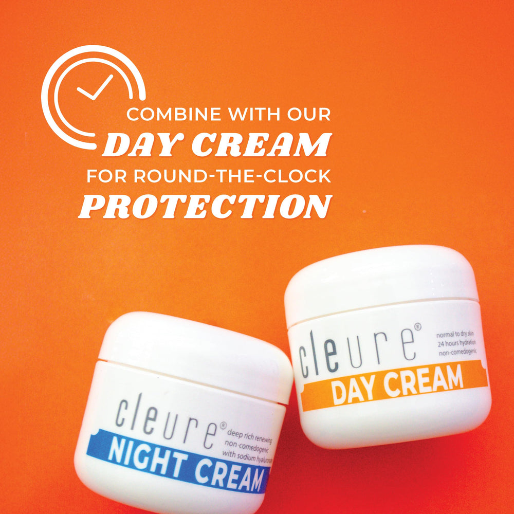 Nighttime skincare routine image suggesting gentle noncomedogenic hydration