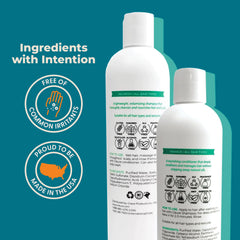 Cleure shampoo label-free packaging supports sensitive-skin friendly choice