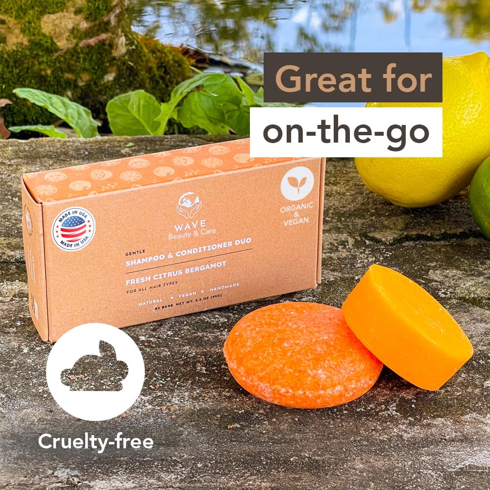 Clever Yoga travel-friendly conditioner bar in compact case for on-the-go care