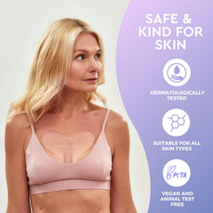 CLEVERFY decollete patches designed for night use to hydrate and soften skin.