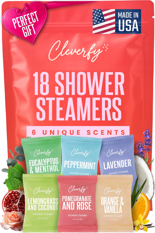 cleverfy lavender shower steamer in spa setting for relaxation and mood support