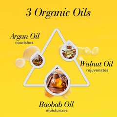 Cleverman triple-oil nourishment near bottle highlights hydration