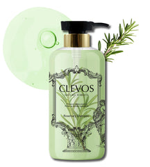 Clevos Natura Foresta Rosemary Shampoo bottle designed for all scalp types