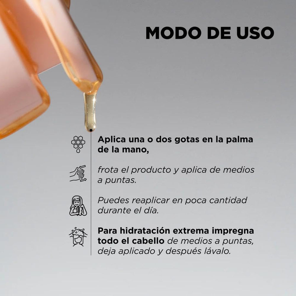 Click Hair Honey Serum seals split ends for a neater look.