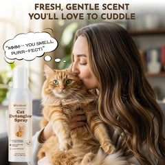 Clidelan Cat Detangler Spray travel-ready design supports grooming away from home.
