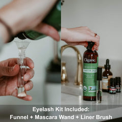 Cliganic castor oil single-ingredient formula for pure lash and brow nourishment