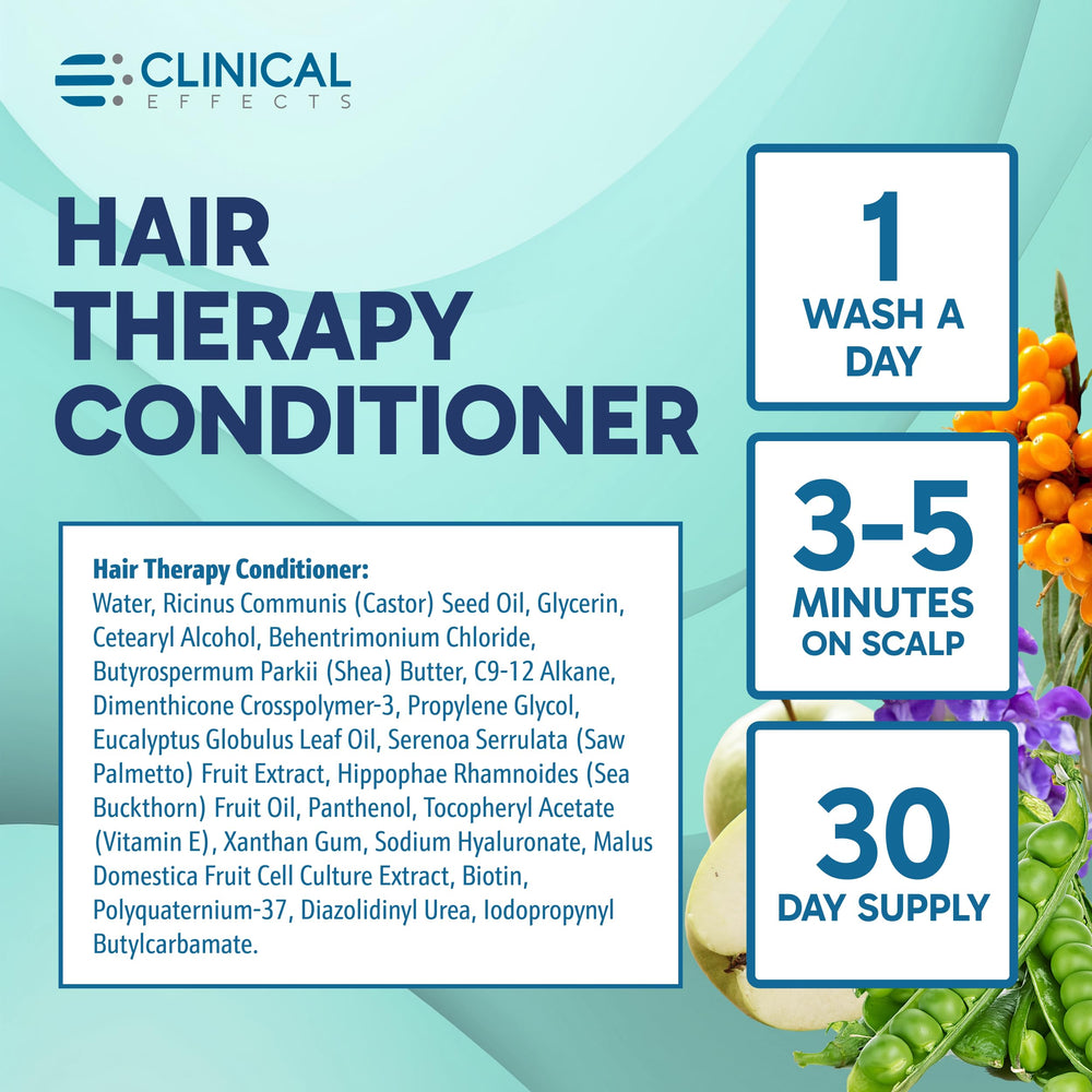 Clinical Effects conditioner on shelf highlighting cruelty-free, plant-based care.