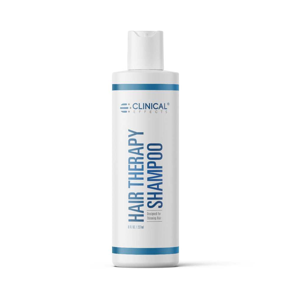 Clinical Effects Hair Therapy Shampoo bottle front with biotin formula for healthier hair.