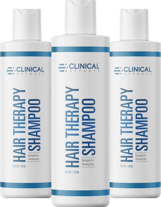 Clinical Effects Hair Therapy Shampoo bottle front with biotin blend for all hair types
