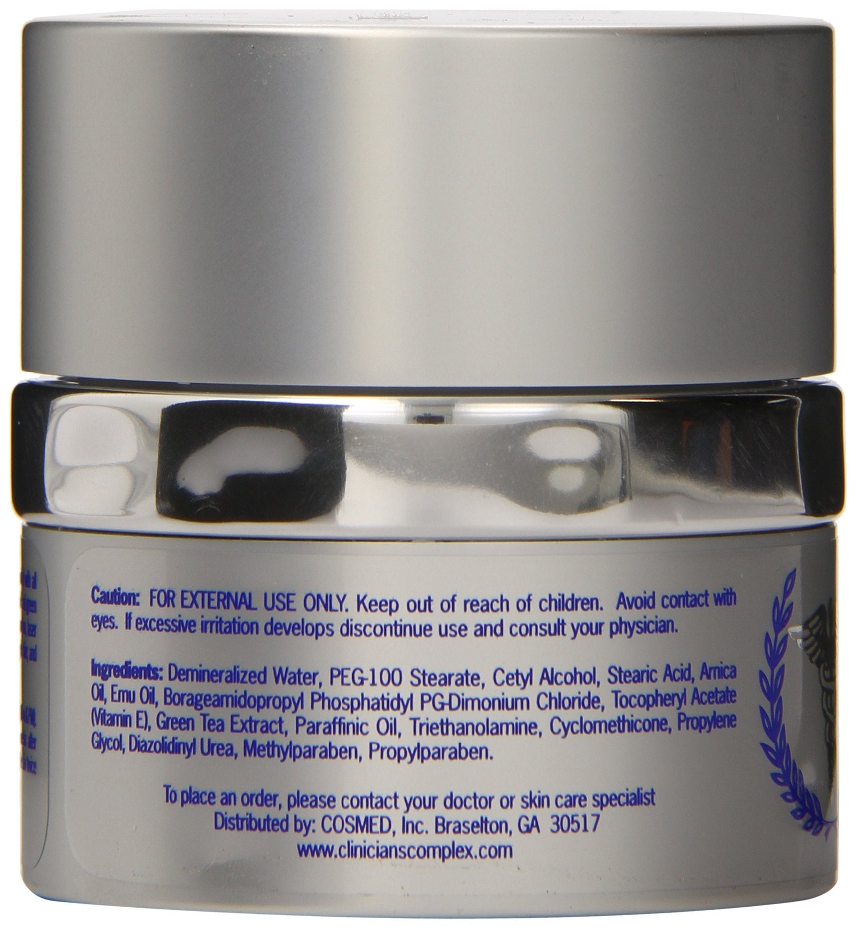 Clinicians Complex Bruise Cream with arnica and emu oils may support skin appearance.