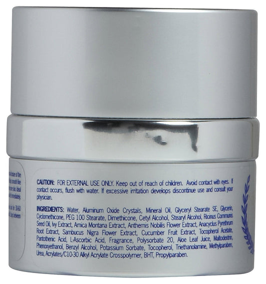 Clinicians Complex Microdermabrasion Cream texture closeup showing exfoliating crystals for skin resurfacing.