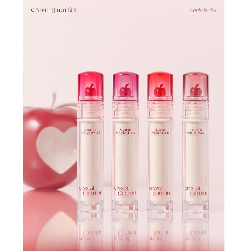 CLIO Crystal Glam Tint 018 Fresh Apple packaging image conveys premium vibe and easy storage