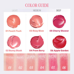 CLIO Essential Lip & Cheek Tap easy-application swipe builds color effortlessly.