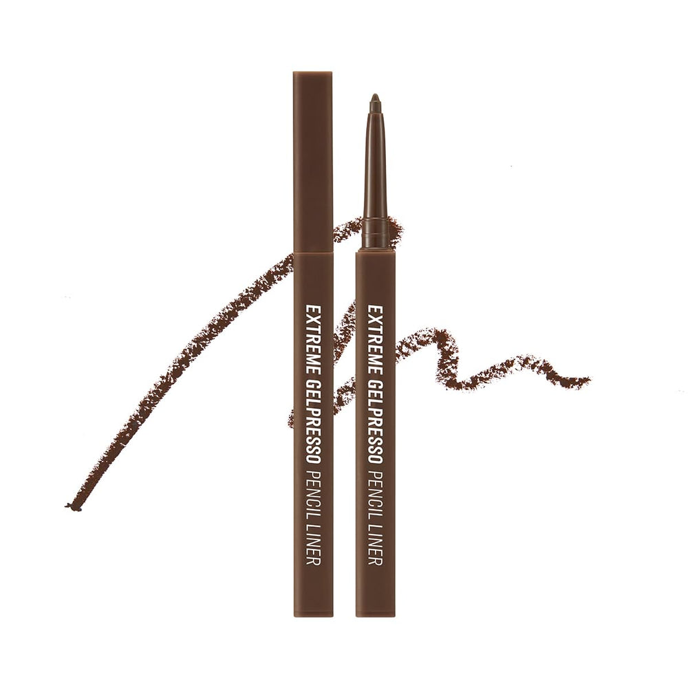 CLIO Extreme Gelpresso Pencil Eyeliner closeup showing creamy, smooth glide.