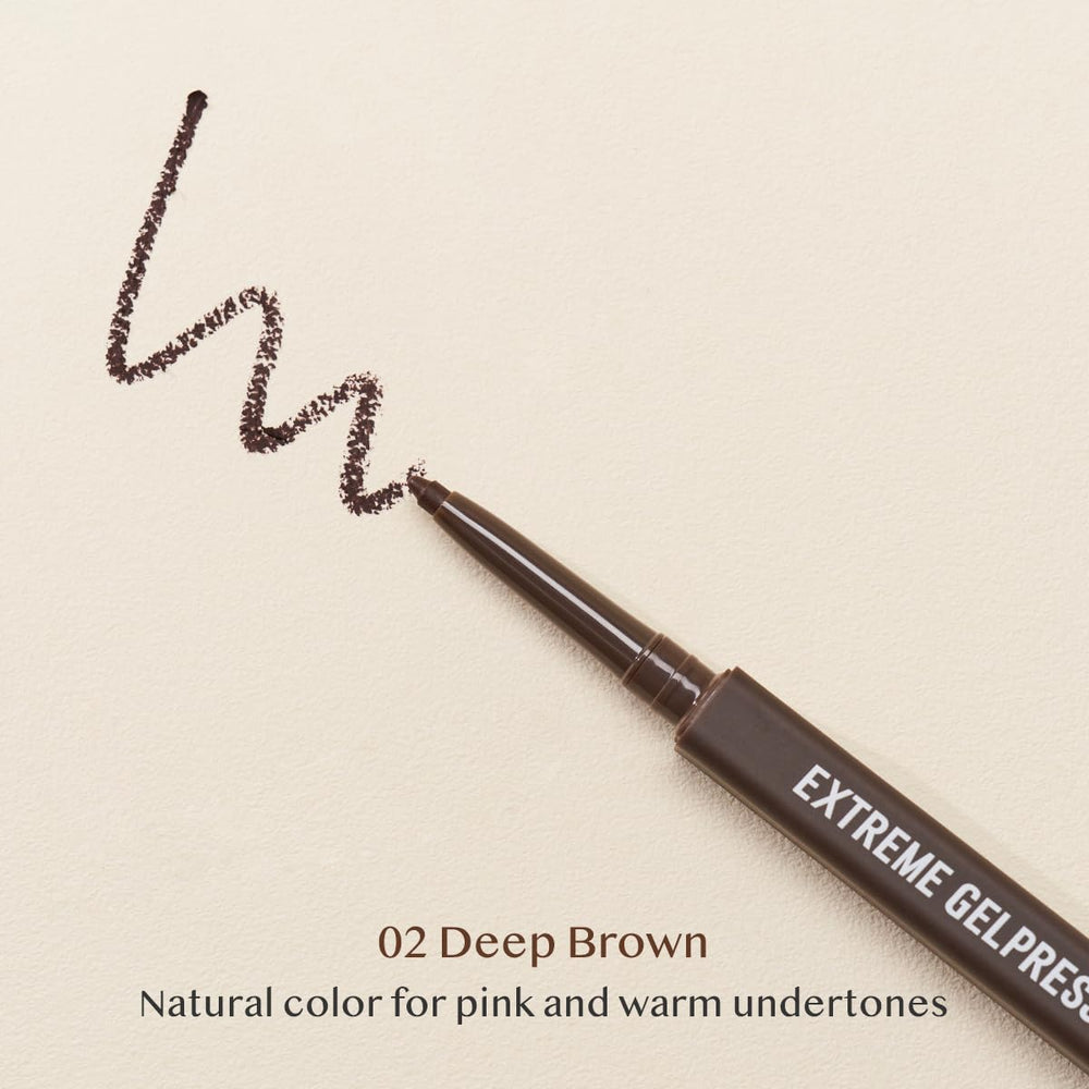 CLIO Extreme Gelpresso Pencil Eyeliner creamy texture provides comfortable wear.
