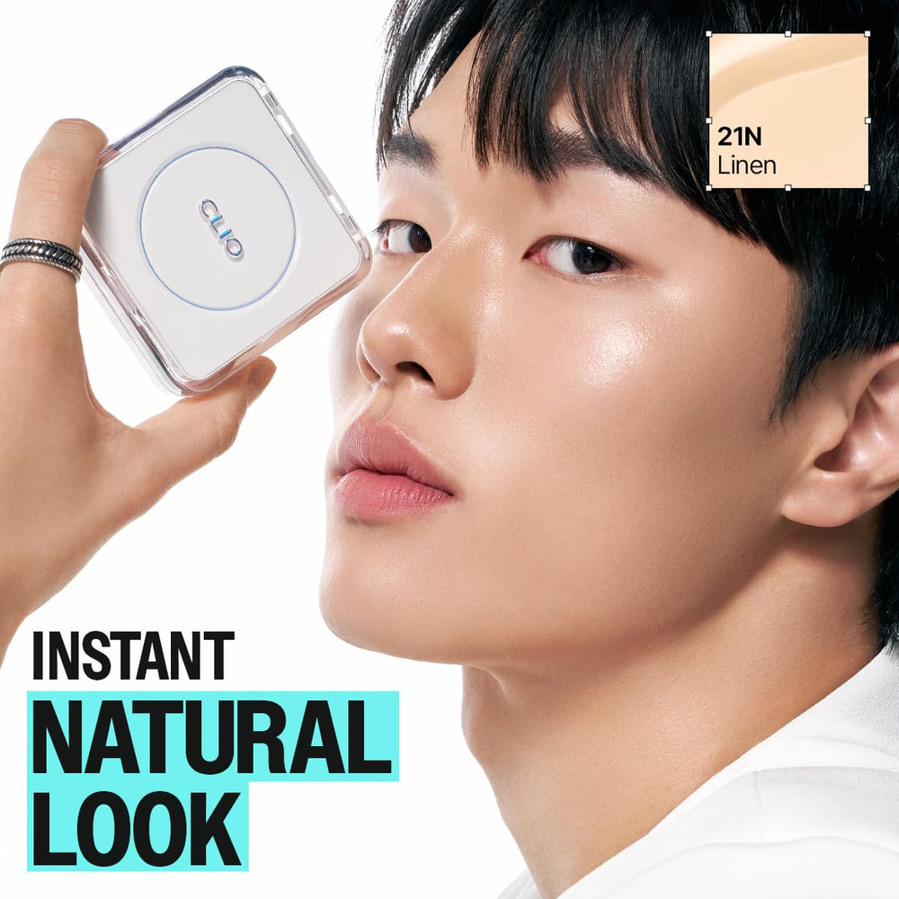 CLIO cushion delivers a natural matte finish suitable for everyday wear.