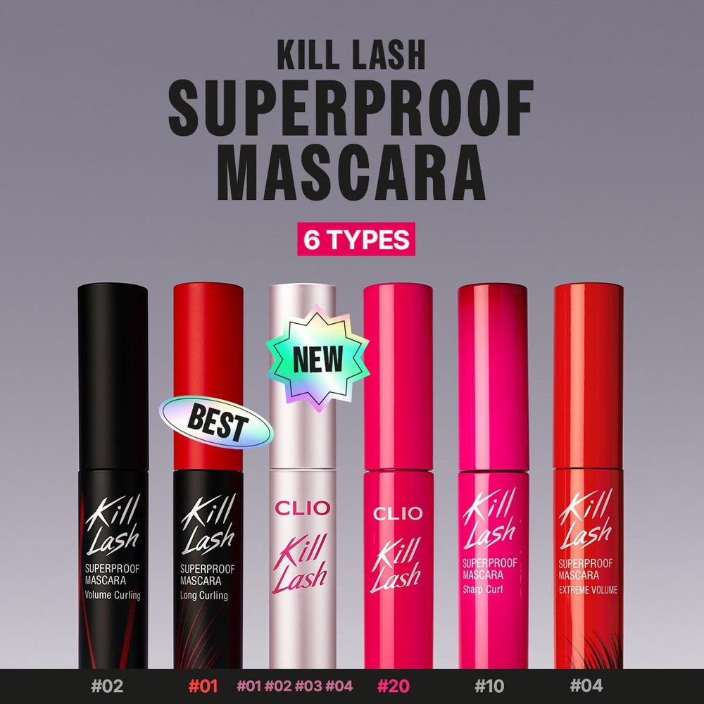 All-day wear tested, CLIO Kill Lash Superproof Mascara for daily activities
