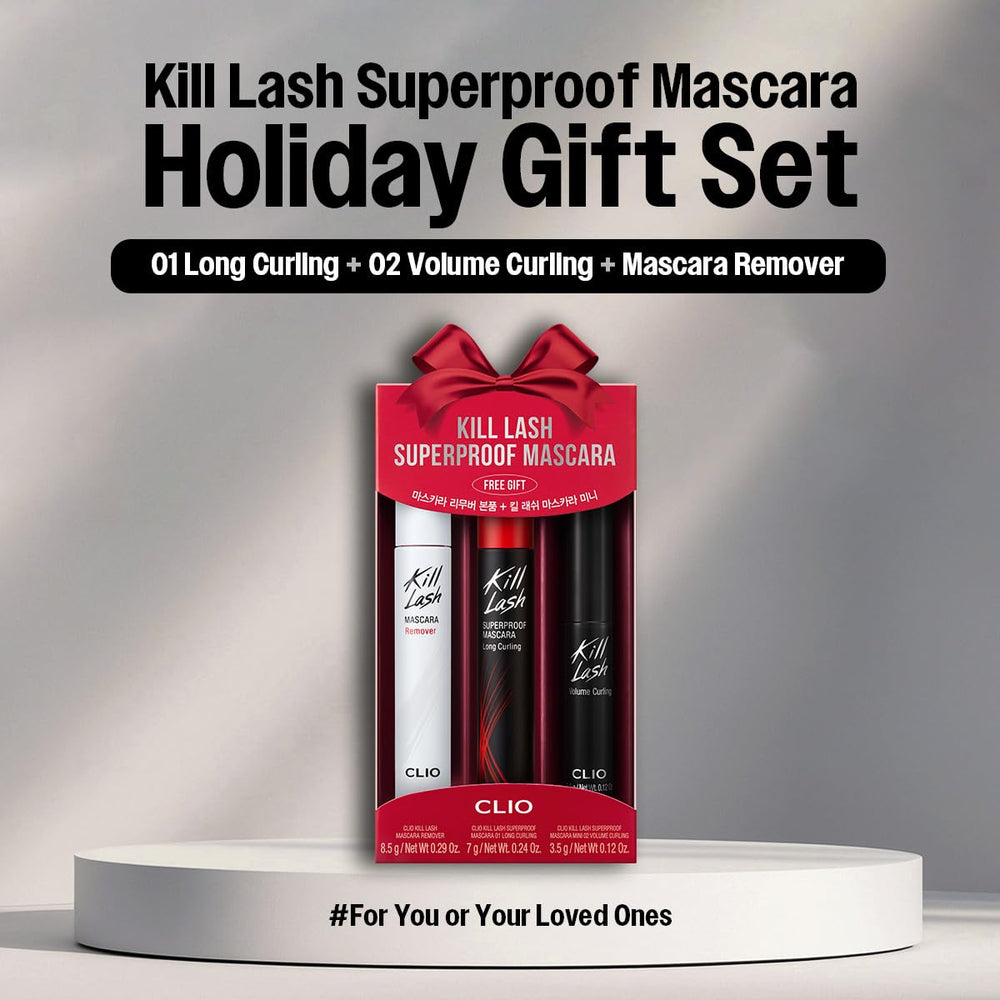 CLIO Kill Lash Superproof Long Curling mascara brush for defined lashes with easy removal