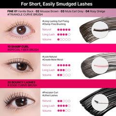 Waterproof wear of CLIO Kill Lash Superproof Mascara resists sweat and tears