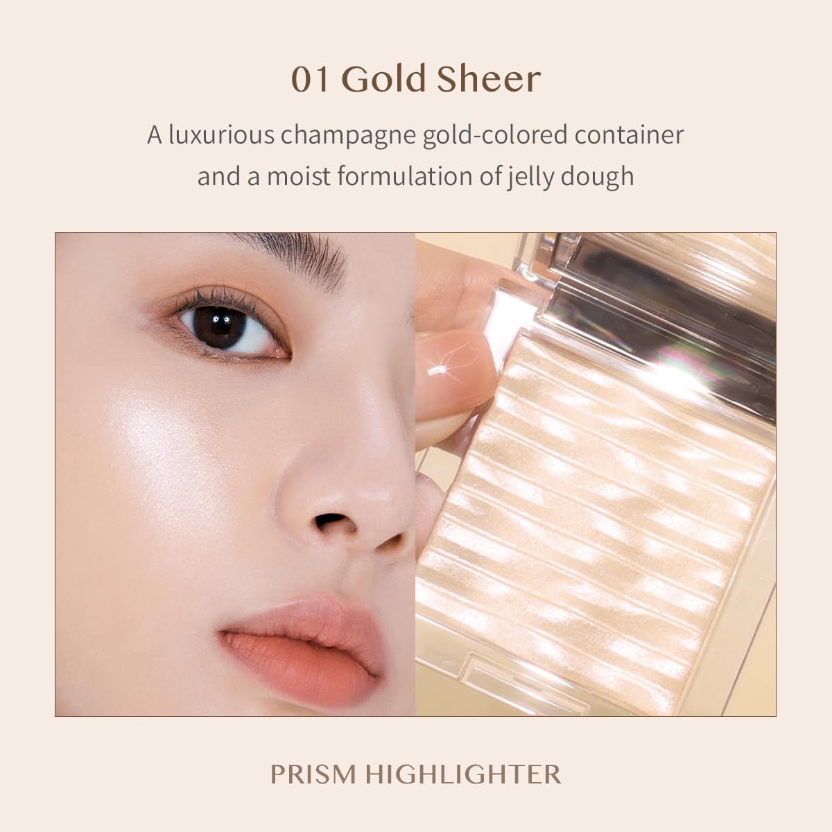 CLIO PRISM Highlighter glides smoothly on skin for a silky luminous finish