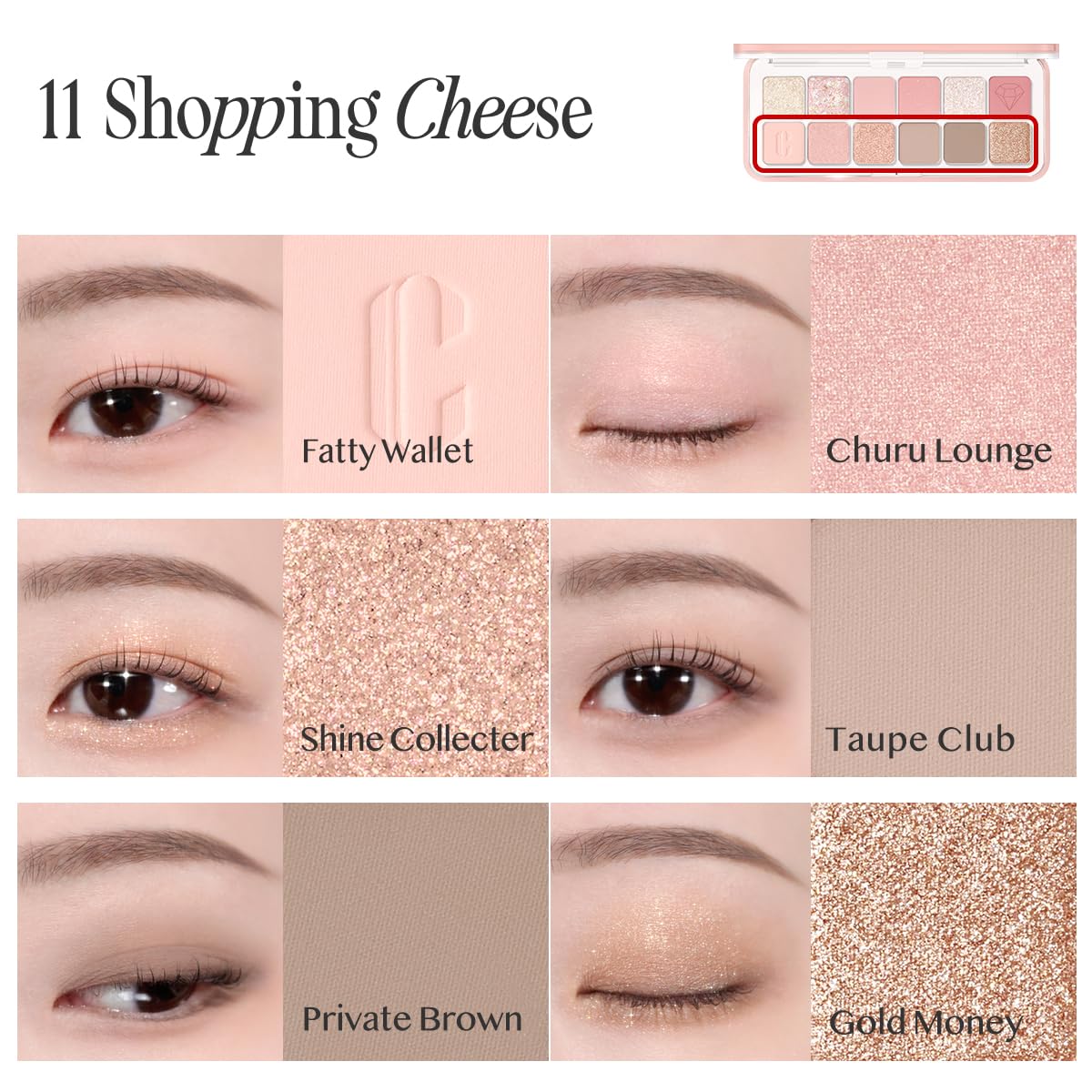 CLIO PRO EYE PALETTE AIR compact case ideal for on the go looks.
