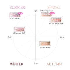 CLIO PRO EYE PALETTE AIR day to night versatility in one palette.