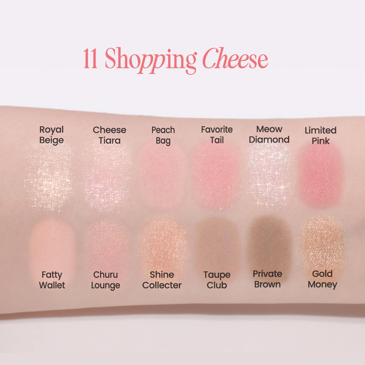 CLIO PRO EYE PALETTE AIR matte and shimmer shades enable smooth blending.