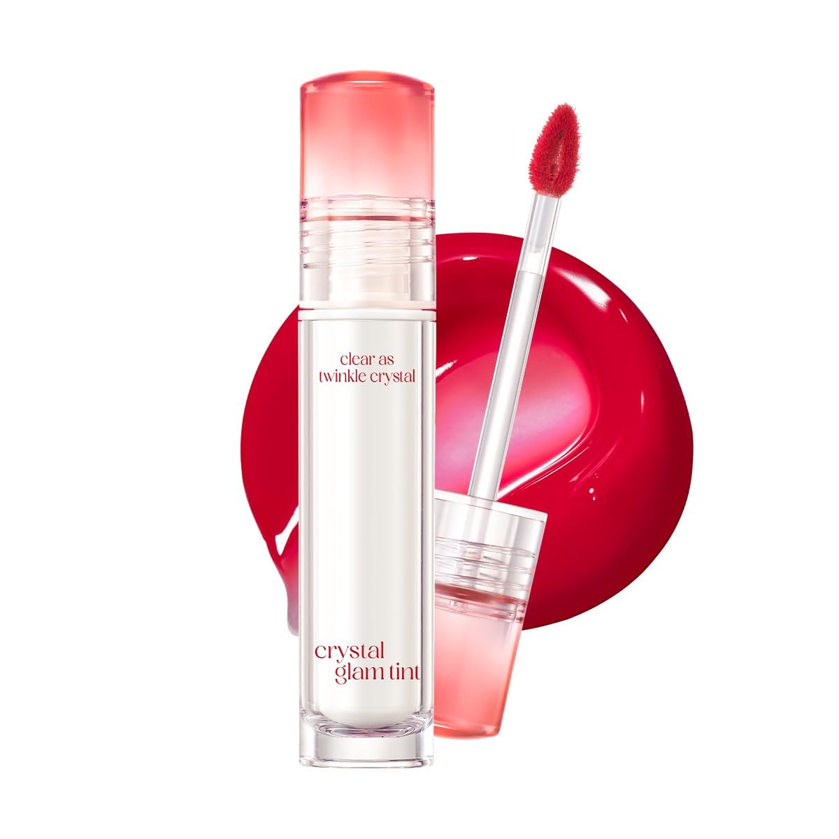 CLIO Professional Crystal Glam Tint packaging showing Fiery Rose glass-like allure