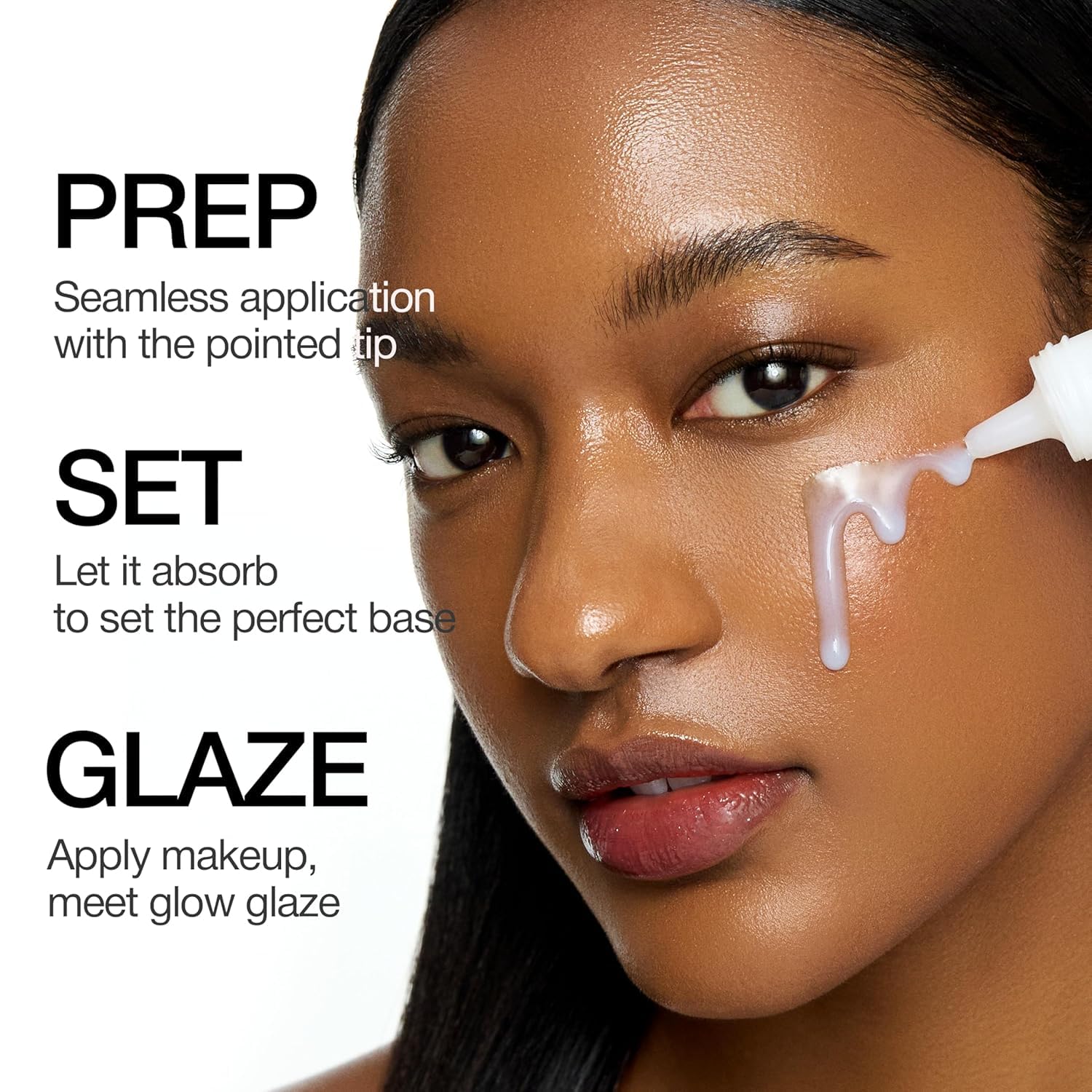 Ceramide-rich close-up on CLIO Glazing Milky Essence for barrier support