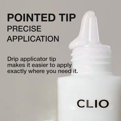 Glass-skin preview of CLIO Glazing Milky Essence with dewy finish potential