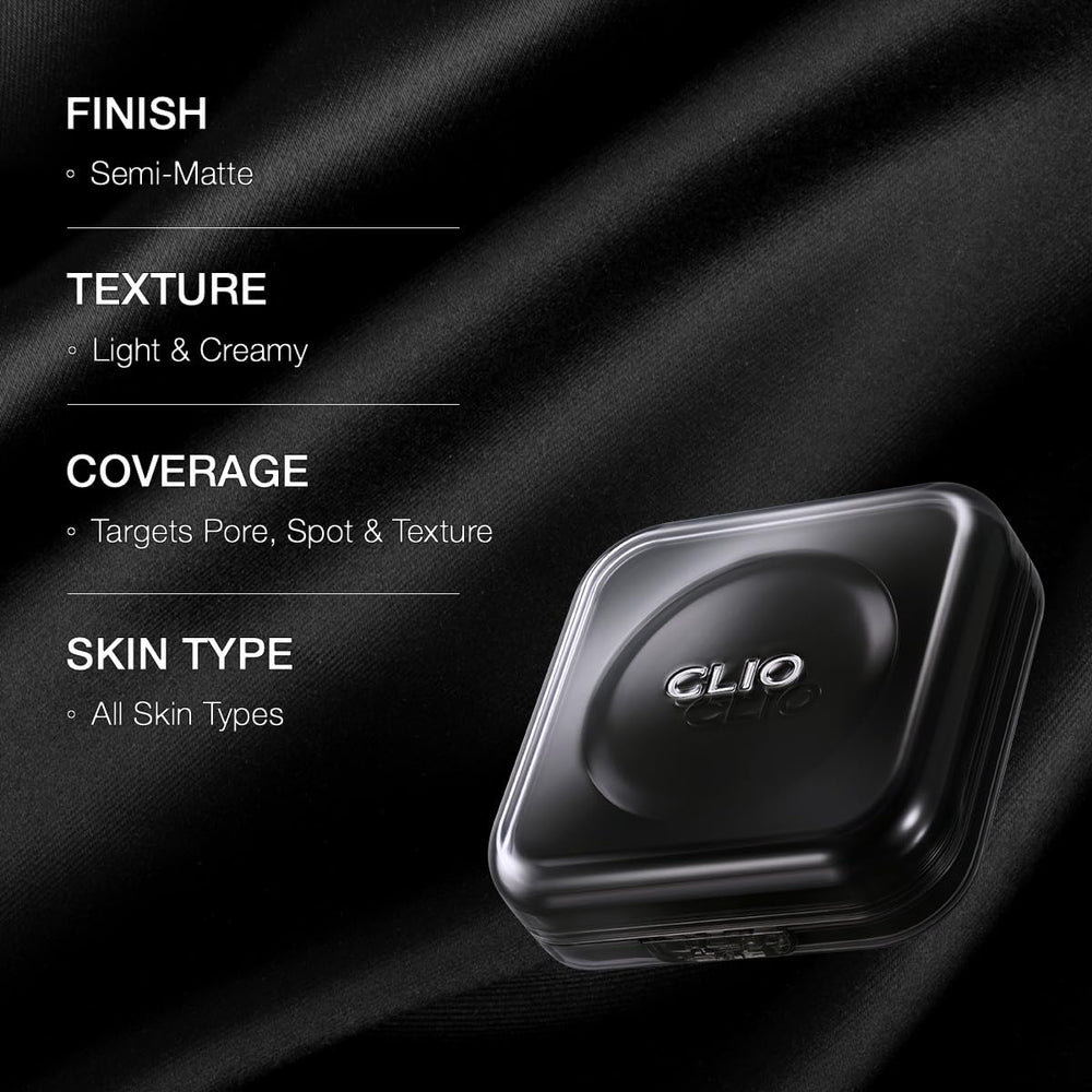 CLIO PROFESSIONAL Kill Cover Founwear Cushion compact close-up showing creamy texture ideal for blending