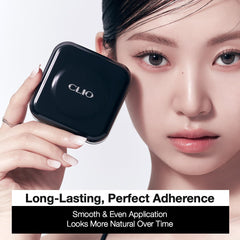 CLIO PROFESSIONAL Kill Cover Founwear Cushion matte finish portrait shows shine-free skin