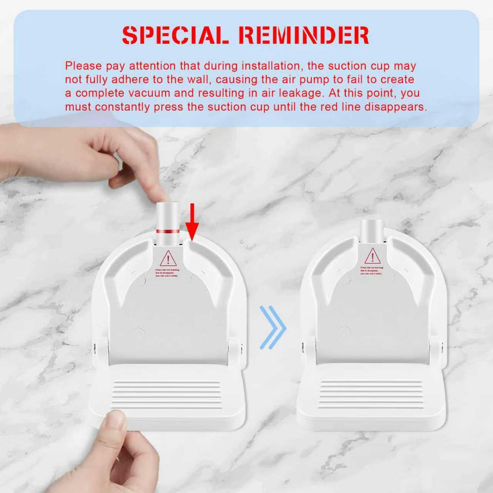 CLIO wall attachment offers adjustable height for comfortable use.