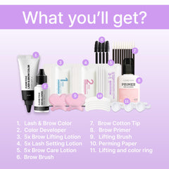 CLIONE PRIME aftercare solution bottle supports brow nourishment after lamination