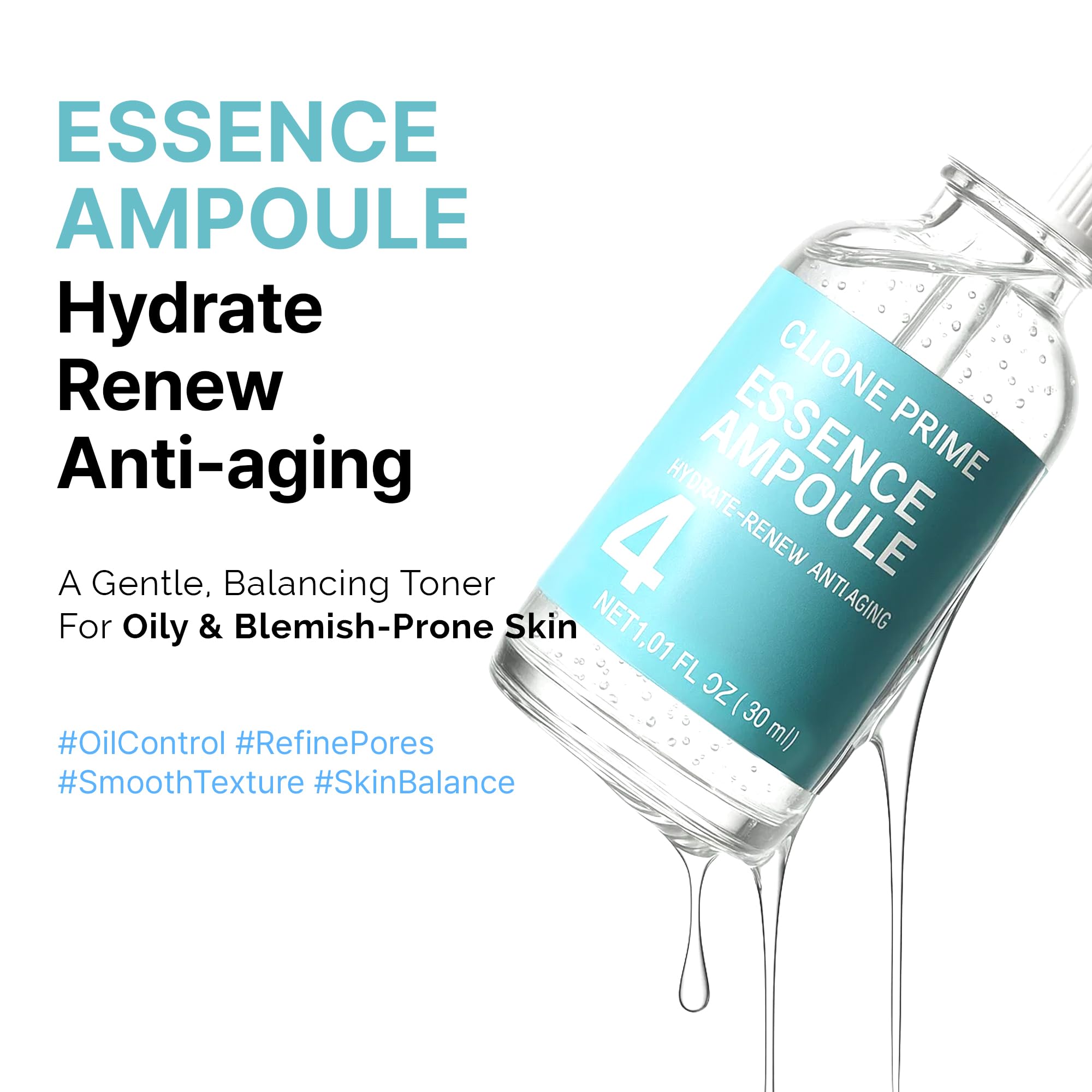 CLIONE PRIME clarifying ampoule image promoting clarity and even tone.